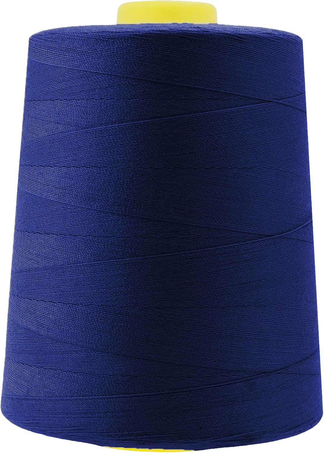 Mandala Crafts 4 Pack of Serger Threads Cones Spools - 20S/2 24000 Yards Polyester Midnight Blue Threads for Sergers Machine and Overlock Quilting Sewing Machine