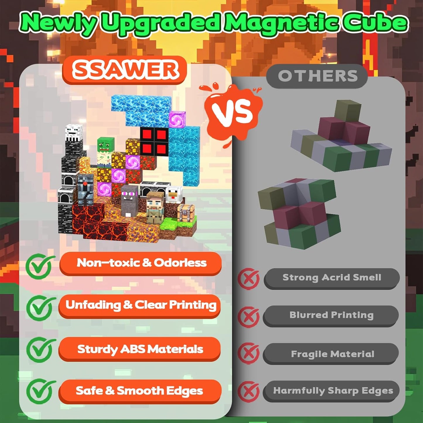 150 PCS Magnetic Building Blocks Toys for Kids, Stacking Magnetic Tiles Toys for Kids Toddlers Boys Girls Ages 3 4 5 6 7 8-12 Gifts