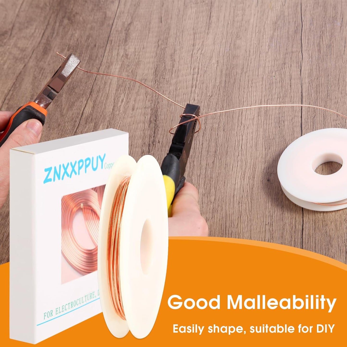 18 Gauge 60 FT 99.9% Pure Soft Copper Wire for Electroculture Gardening, Jewelry Making, Beading, Science Projects (1 PCS)