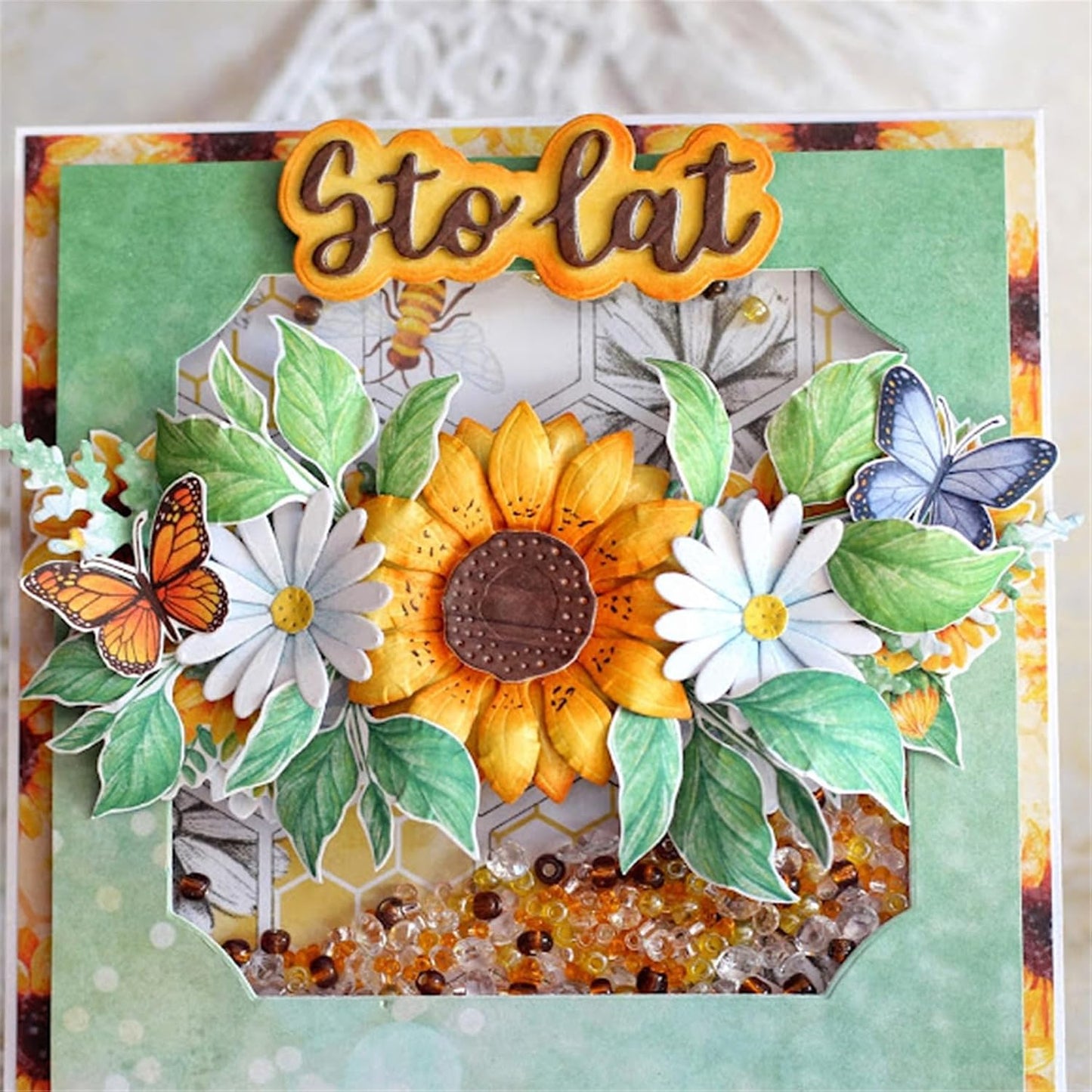 Cutting Dies Metal Stencils Scrapbooking Tools DIY Embossing Template for Paper Card Making Album Arts Crafts Supplies (Daisy Flower Set-9.4x8.4cm)