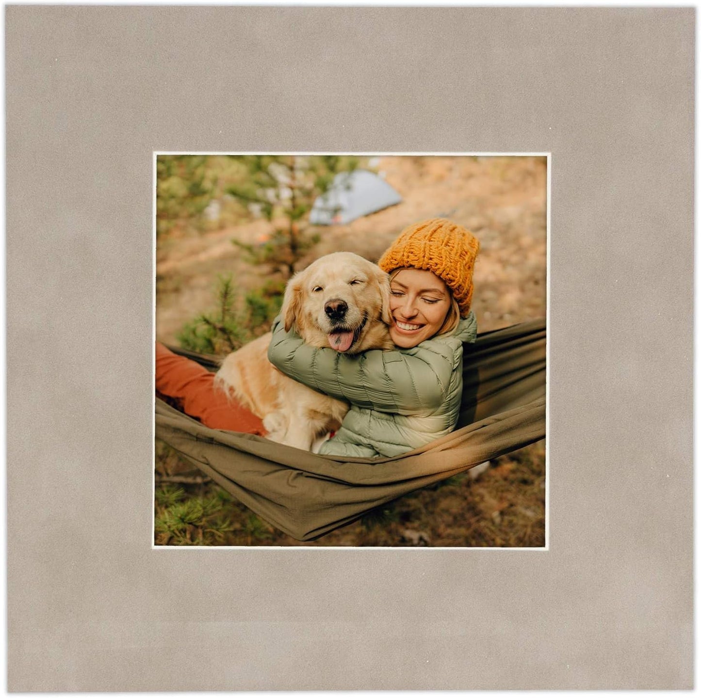 Pack of 25 Acid Free 11x14 Mats Bevel Cut for 8.5x11 Photos - Light Grey Suede Precut Matboards With Backing Boards and Clear Photo Mat Bags For Pictures, Photos, Framing - 4-ply Thickness