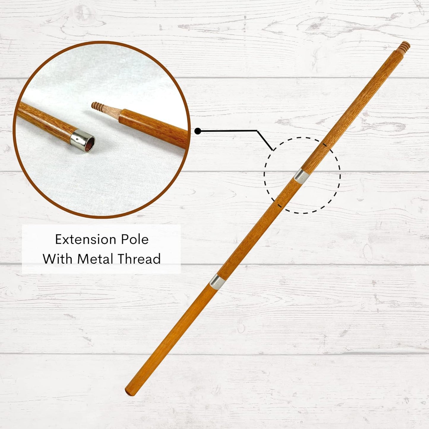 3PC Paint Roller Extension Pole 42" Extendable Pole Pack of 2 Paint Brush Extender by ILOT