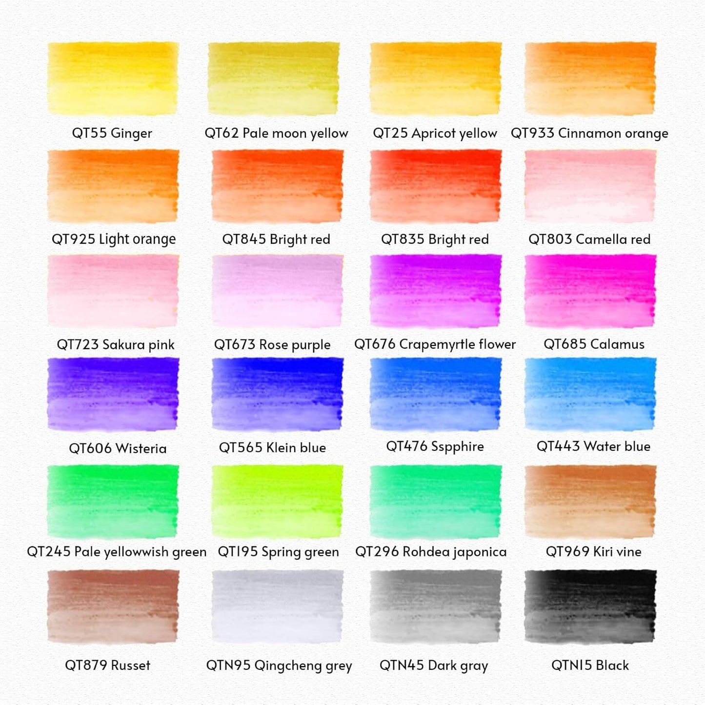 24 Colors Blendable Watercolor Markers 2025 Upgrade Double Tip Paint Pens with 1 Water Brush Pen Water Based Coloring Pens Drawing Markers Set with Flexible Brush Tip for Artists and Beginners