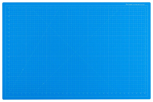 Dahle Vantage 10693 Premium Self-Healing Cutting Mat, 24"x36", 1/2" Grid, 5 Layers for Max Healing, Perfect for Crafts & Sewing, Blue