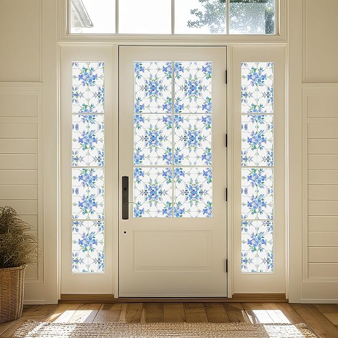 Frosted Glass Window Frosting Film Window Privacy Film One Way Privacy Windows Clings Static Cling Home Room Bathroom Spring Decor Car Decorations Tint Door Cover Renter Friendly Stickers