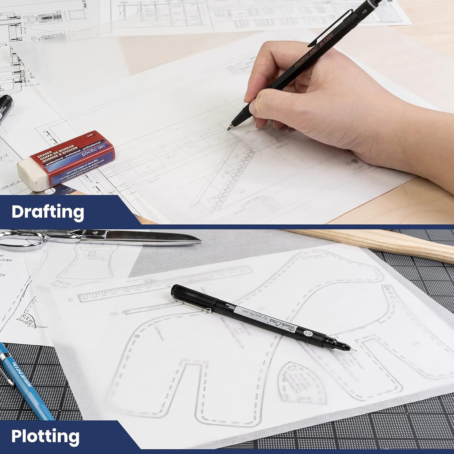 Pacific Arc Tracing Paper Roll, White, 30 Inch X 20 Yard Roll