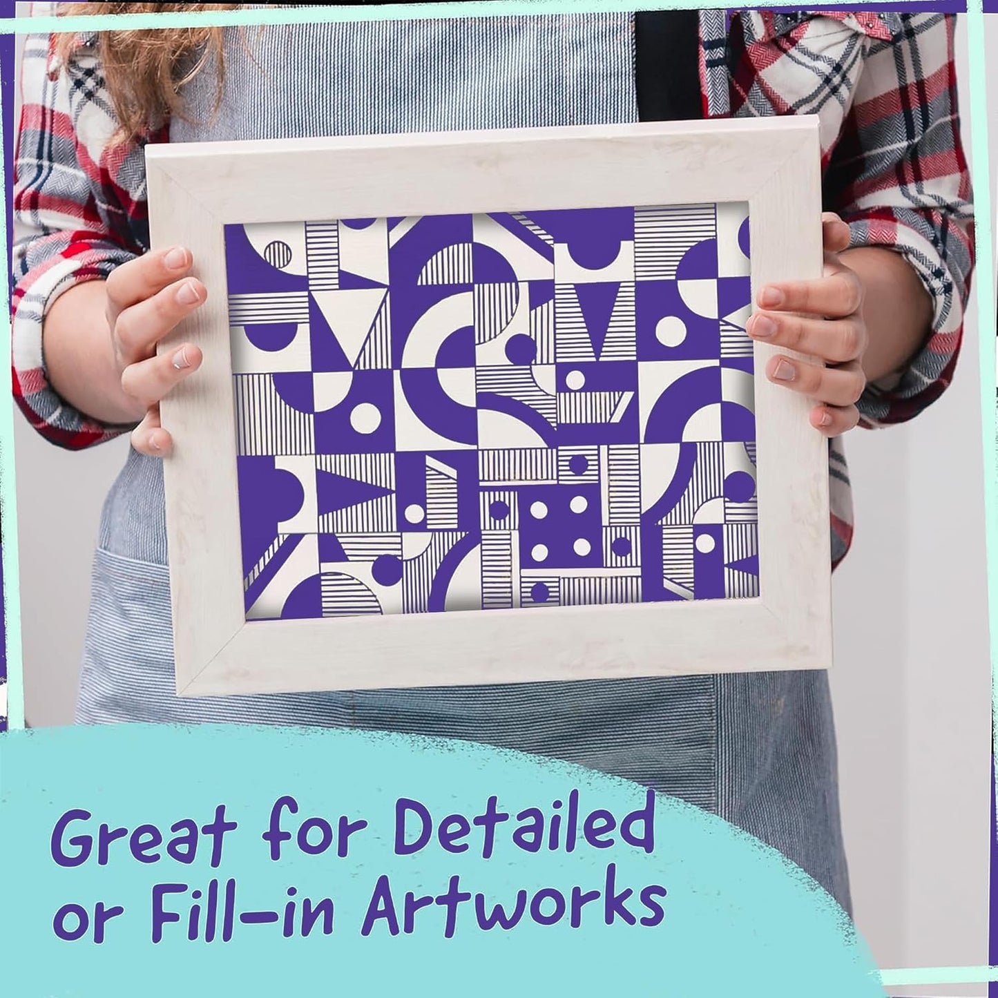 4 Dual Tip Purple Paint Pen Metallic - Fine Tip & Medium Acrylic Paint Markers - Purple Acrylic Markers for Metal, Wood, Rock Painting, Canvas, Ceramic, Glass, Fabric, Plastic - Water based Ink