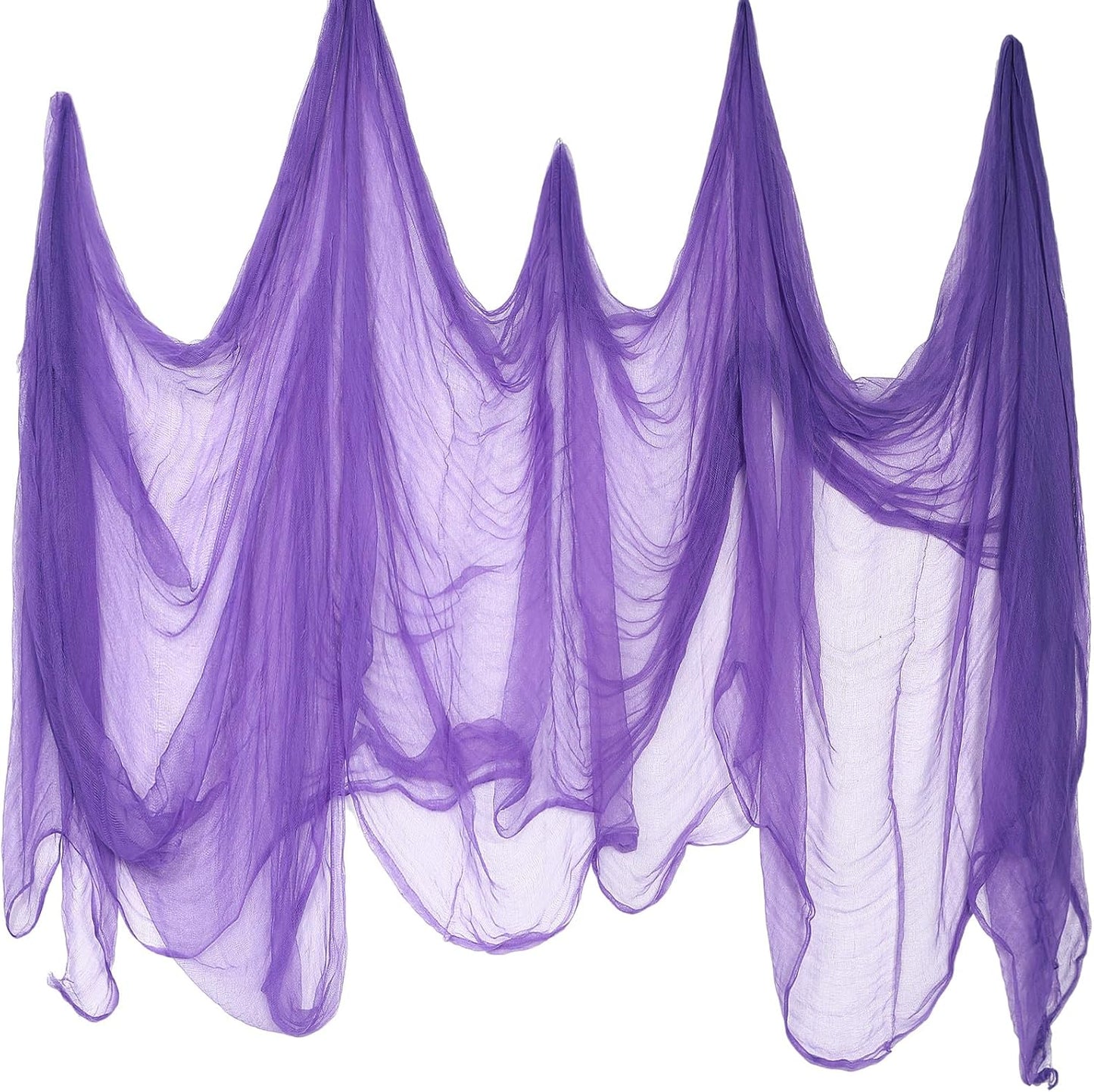 Boao Halloween Cheese cloth 85 x 197 Inch Purple Cheesecloth Roll for Crafts Large Cotton Muslin Gauze Fabric for Halloween Outdoor & Indoor Spooky Decoration