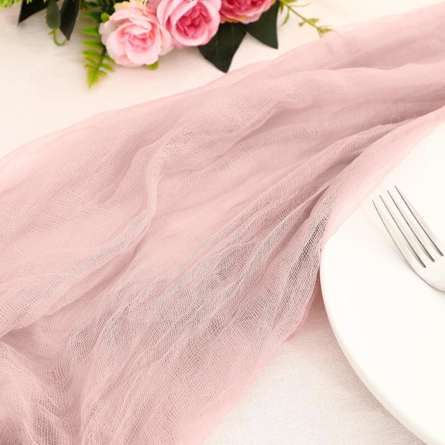 Boao Halloween Cheese Cloth 35.43 x 393.7 Inch Pink Cheesecloth Roll for Crafts Large Cotton Muslin Gauze Fabric for Halloween Outdoor & Indoor Spooky Decoration