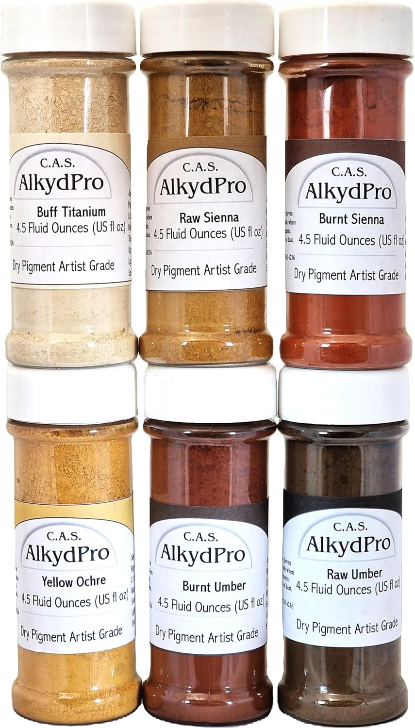 Pigment Earth Set 6 jars 4.5 fluid ounces