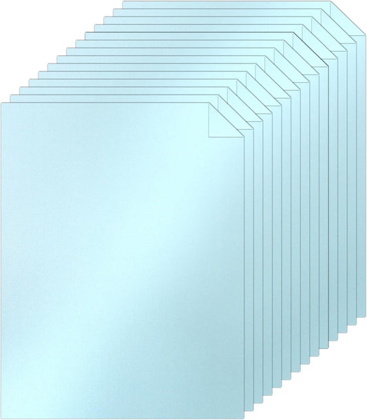 40 Sheets Blue Shimmer Cardstock 8.5 x 11 Metallic Paper, 75lb light blue Card Stock Craft Paper for DIY Card Making, Thank You Cards, Invitations, Anniversary Cards, Birthday