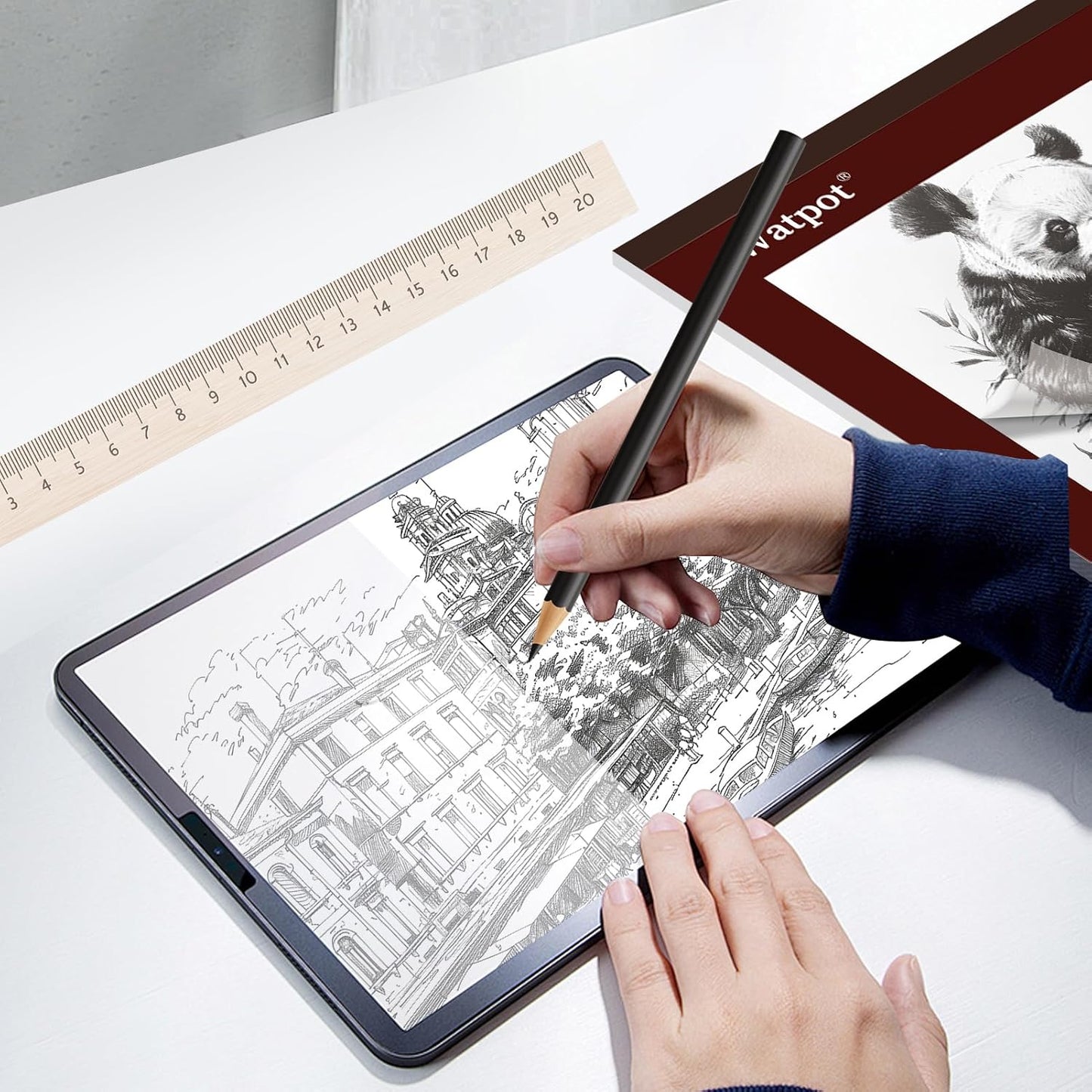 Tracing Paper 9x12 inch, 85 Sheets Translucent Tracing Paper Pad, 38lb/60gsm Vellum Art Paper Works with Pencil, Marker and Ink