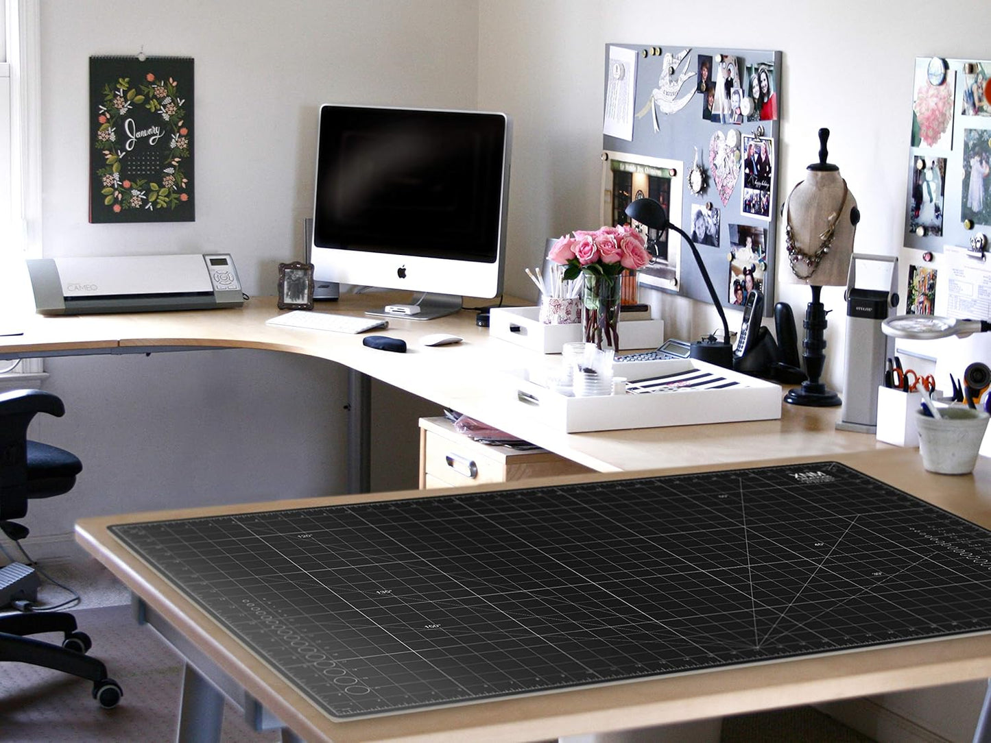 Premium Self Healing Cutting Mat - 36 Inches by 48 inches - A0-3 Layer Quality PVC Construction - Dual Sided, Imperial and Metric Grid Lines - Perfect for Cutting, Sewing, and Crafts