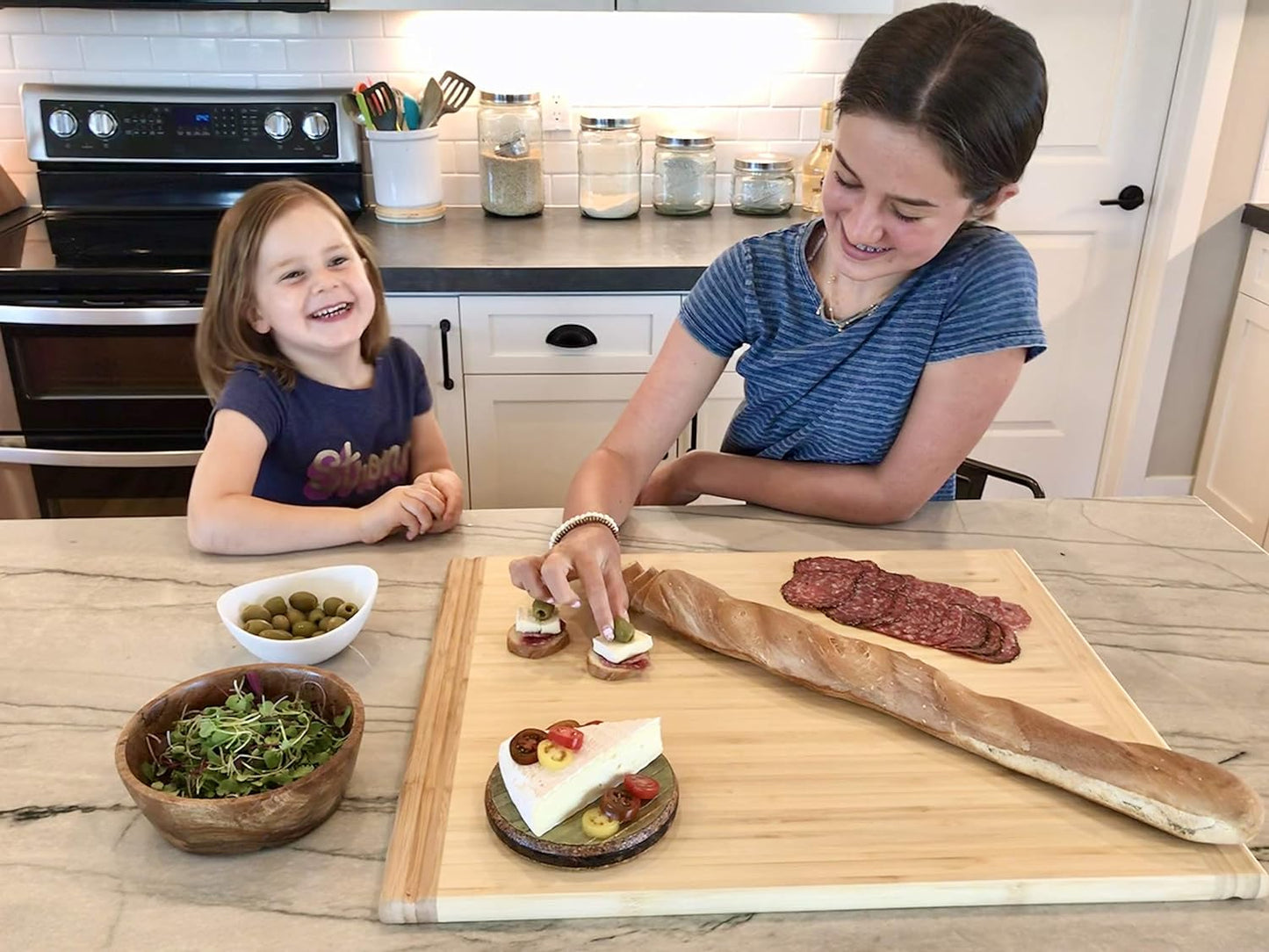 Pureboo Premium Bamboo Pull-out Cutting Board - 8 Different Sizes to Fit Most Standard Slots 17.75"W x 22"D x 3/4"H