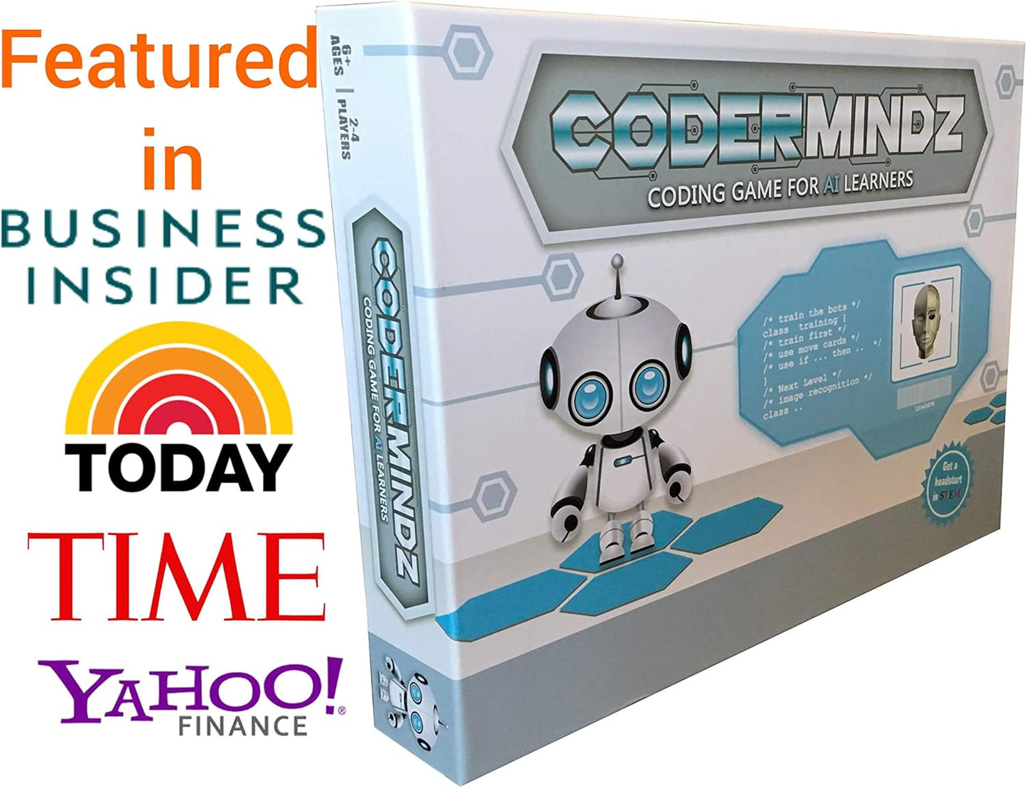 Game for AI Learners! NBC Featured: First Ever Board Game for Boys and Girls Age 6+. Teaches Artificial Intelligence and Computer Programming Through Fun Robot and Neural Adventure!