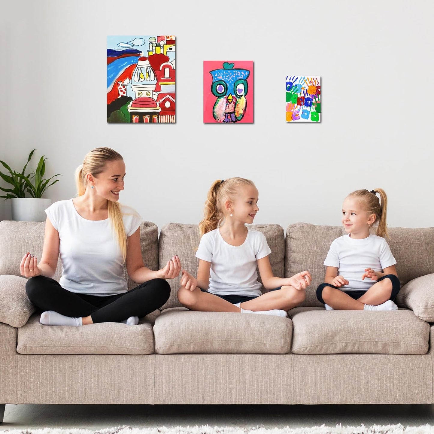 Stretched Canvases for Painting with 11x14 Inch, 5x7 Inch, 8x10, Painting Canvas for Acrylics,Oils & Other Painting Media, 5/8 Inch Profile 100% Cotton Artist Framed Canvas(3 Packs)