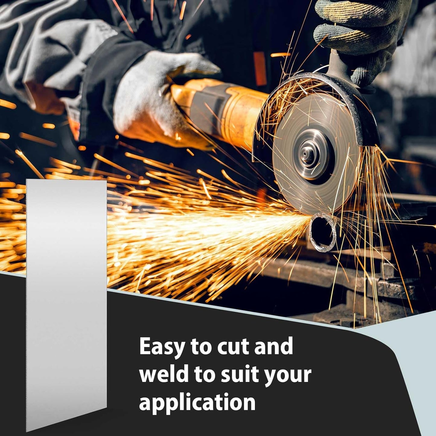 1 Pcs 16 Gauge 12 x 36 Inch Metal Steel Sheet Steel Plate Mild Carbon Cold Rolled Square Weldable Metal Panels for Outside Industrial DIY Use Projects Weld Accessories