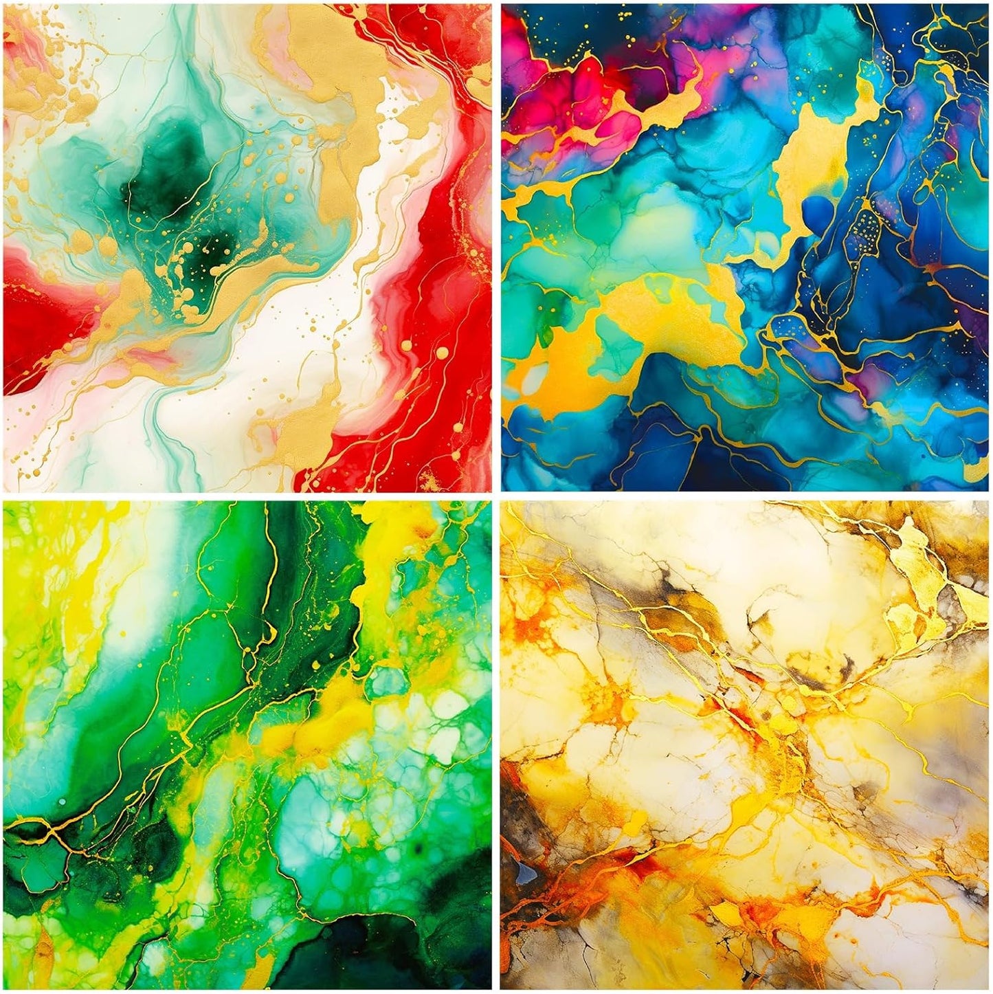 Marbled Scrapbook Paper Pad Color Marbled Patterned Paper 6×6,24 Sheets Single-Sided Scrapbooking CardStock Papers Pad for Holiday Cardmaking DIY Origami Journaling.