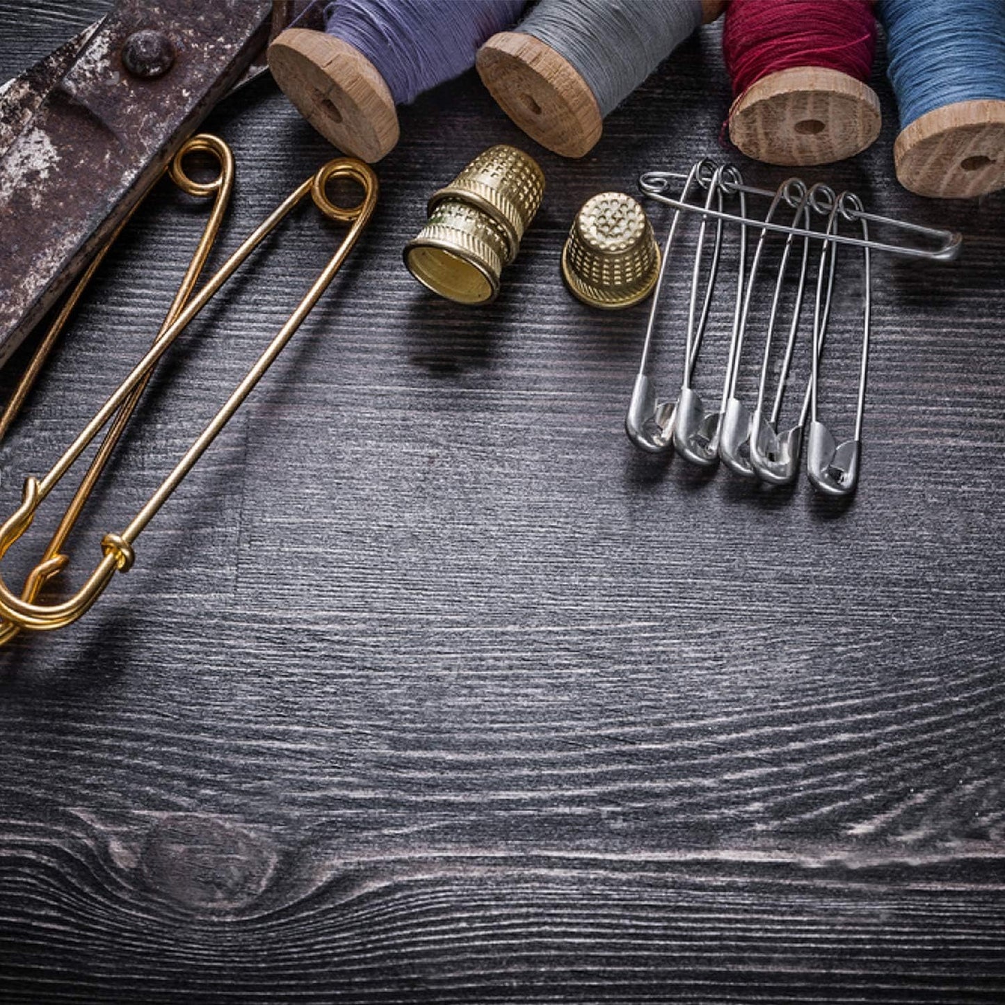 ZIPCCI 2 inch Safety Pins, 200Pcs Large Safety Pins Heavy Duty, Steel Wire