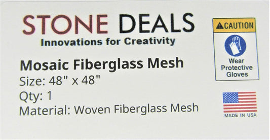 Mosaic Mesh for Back Mounted Tile, 48" X 48", Non Sticky