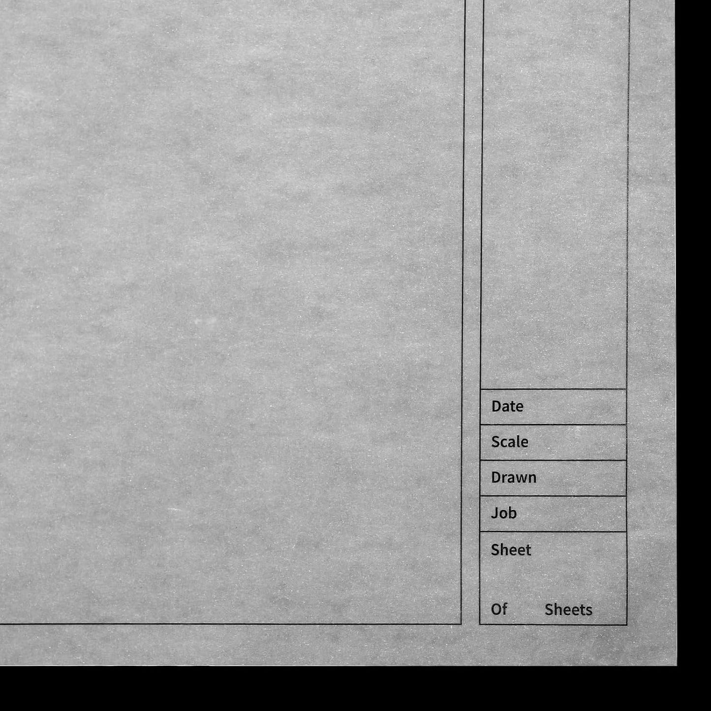Gilprop 10 Sheets Architectural Vellum Paper 18" x 24" Drafting Vellum Tracing Sheets White Translucent Drafting Paper Rag with Border and Title Block for Drawing Sketching Architecture Building