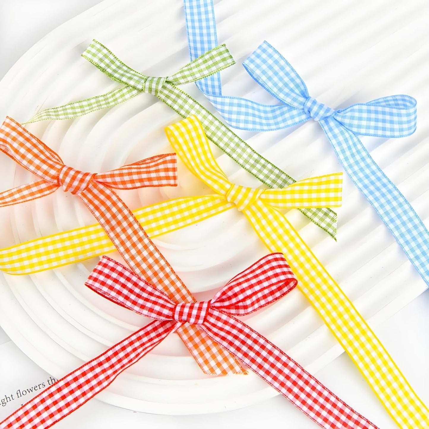 Classic Gingham Checkered Ribbon, Assorted Colors Premium Polyster Plaid Checkered Craft Ribbon for Gift Wrapping, DIY Projects, Hair Bows,Scrapbooking & Party Decor (Light Pink, 3/8x50Yd)