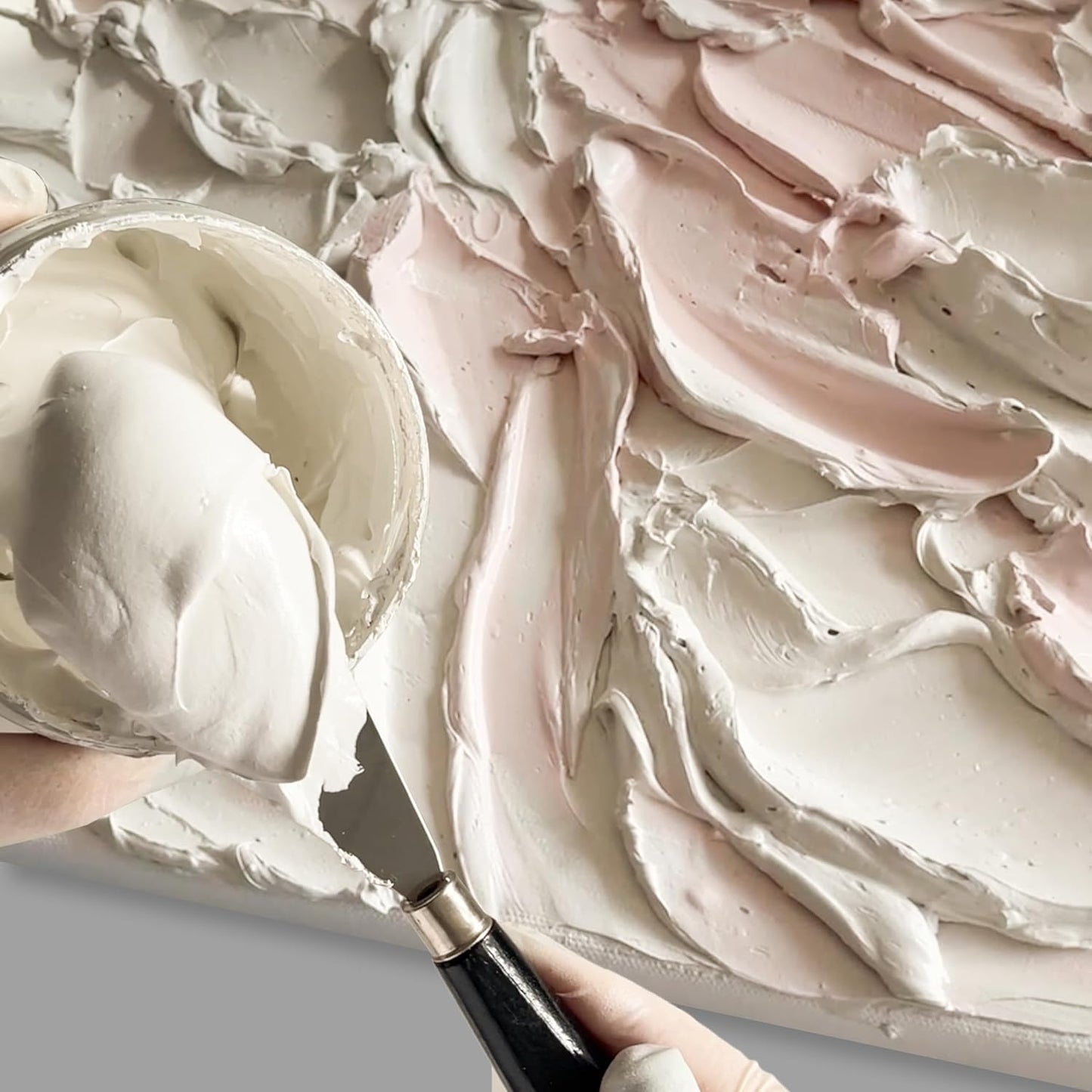 Kamenskaya Texture Paste - Modeling Paste Acrylic Medium for Acrylic Paint - 16.9 fl oz (500 ml)