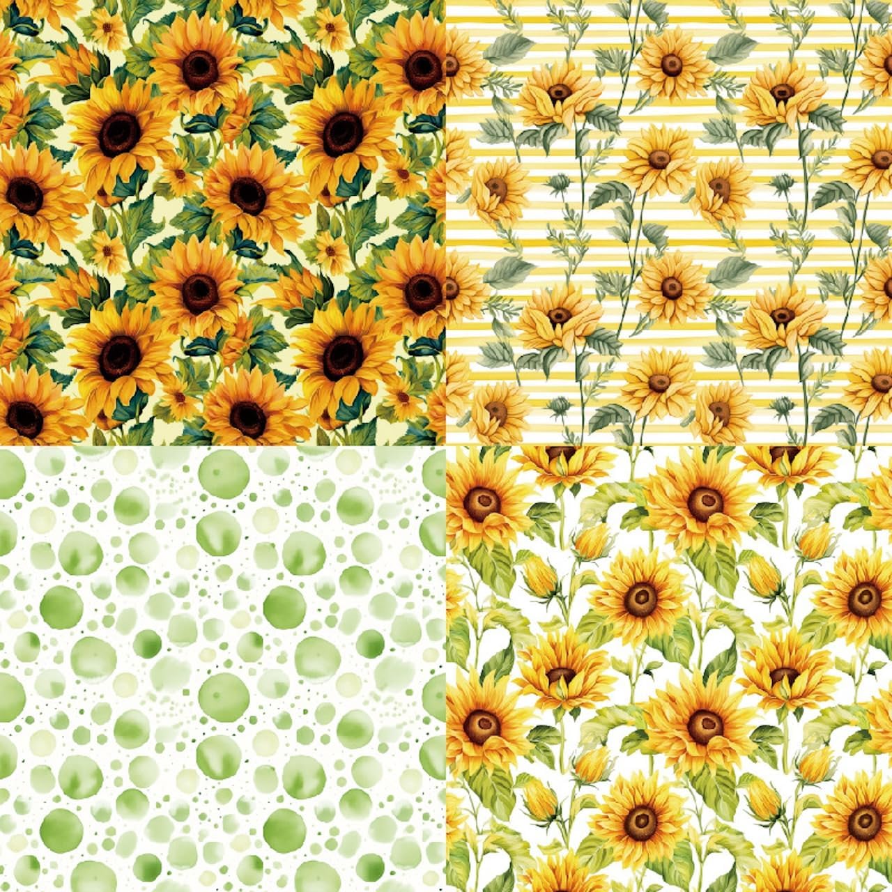 Sunflower Scrapbook Paper Pad 6×6 inch, 24 Sheets Single-Sided Craft Paper for DIY Crafting, Card Making, and Scrapbooking – Ideal for Summer Themed Projects