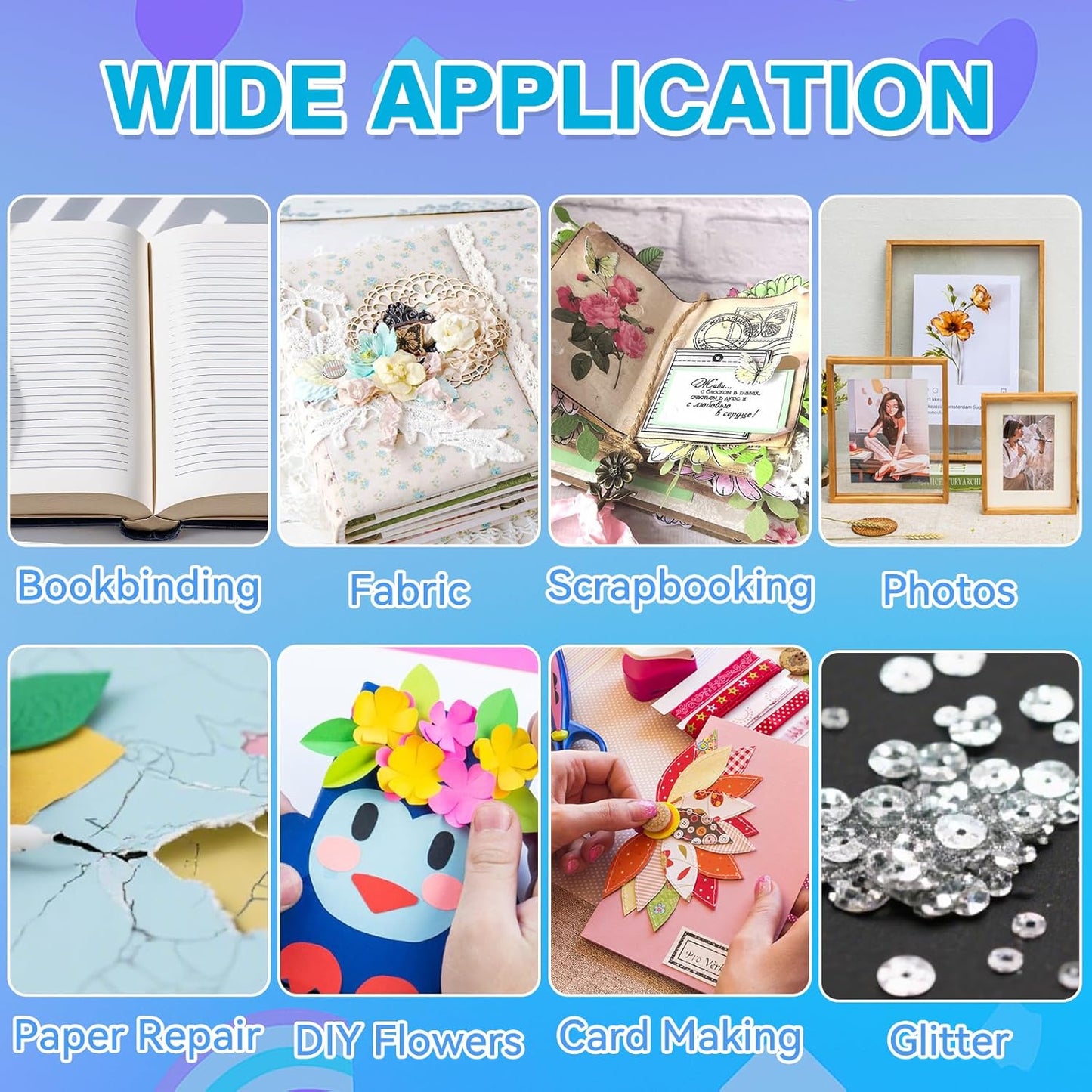 PVA Glue, PH Neutral PVA Adhesive 8.8 Oz, Book Binding Glue, Acid-Free, All-Purpose Adhesive, Dries Clear and Remains Flexible. Used for Bookbinding and Book Repair, Collages, Paper Art, and Crafts