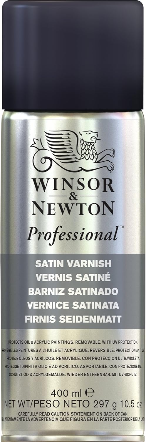Winsor & Newton Professional Artists' Aerosols, Picture Varnish, Satin, 400ml