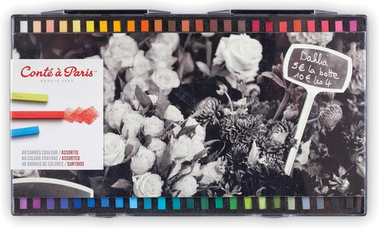 Conté à Paris Conte Carres Crayons - 48 Assorted Colours