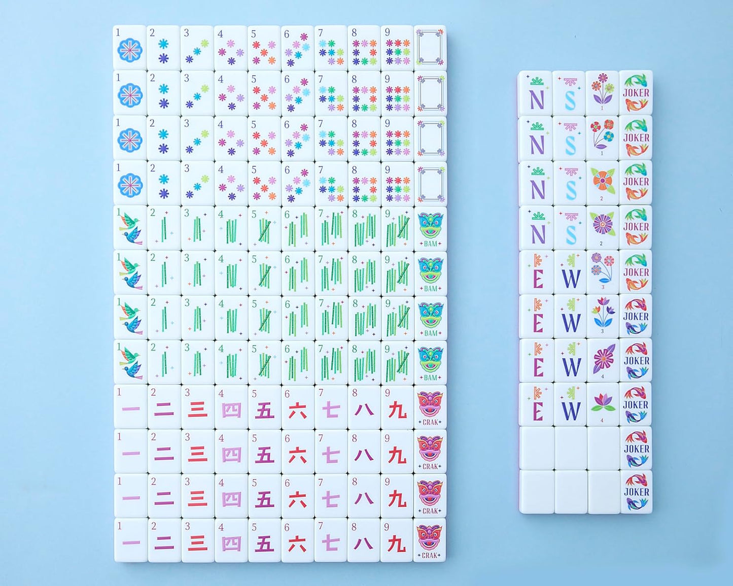 Kaleidoscope Mahjong Tile Set