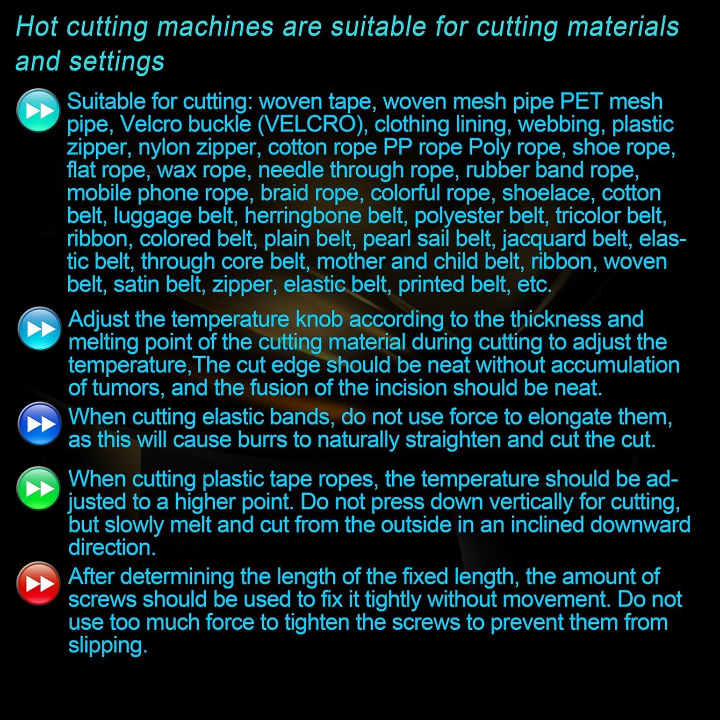 DRQG50-A Heat Cutting Ribbon Cutter, Electric Rope Cutter Thermal Supplies Portable with Screwdriver for Ribbon Braid Nylon Band Ropes Versatile Rope Ribbon Thermal Cutter with Fan