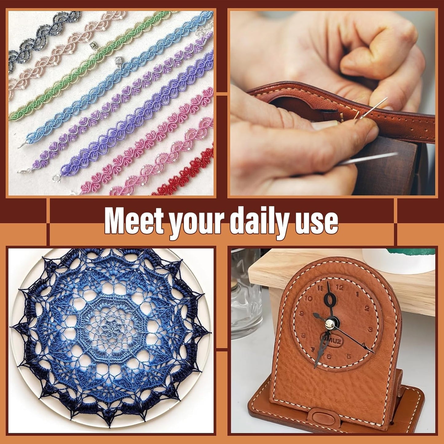 0.8 mm Leather Sewing Thread, 16 Colors 32 Yards Waxed Thread, Round Waxed Thread,Wax String for Bracelet Making, Sewing Stitching, Braiding, Beading, Bookbinding