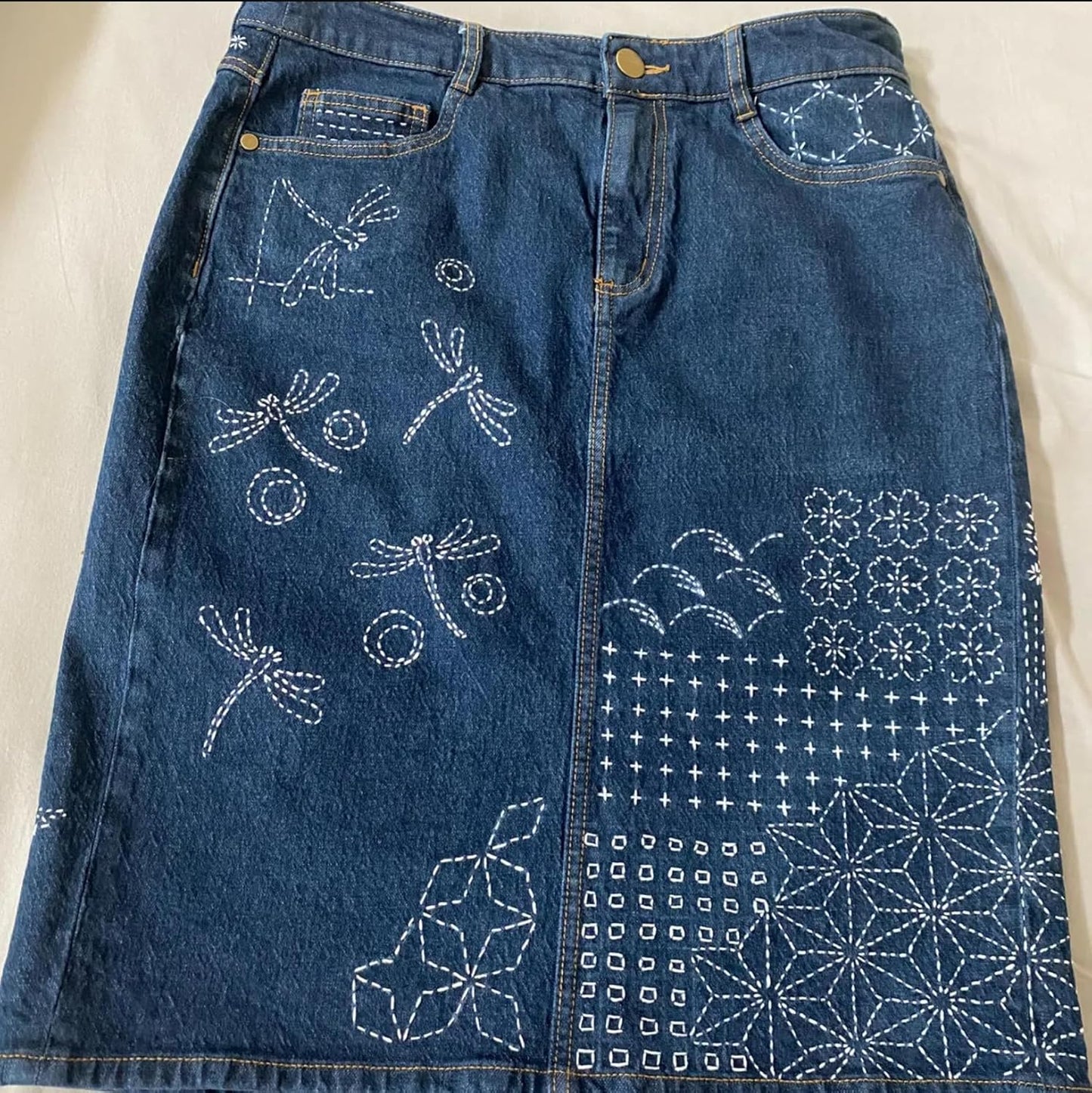 Sashiko Stencil Geometric Sashiko Pattern Template 4.7inch Drawing Line Quilting Stencils for Sewing Hand Quilting Embroidery