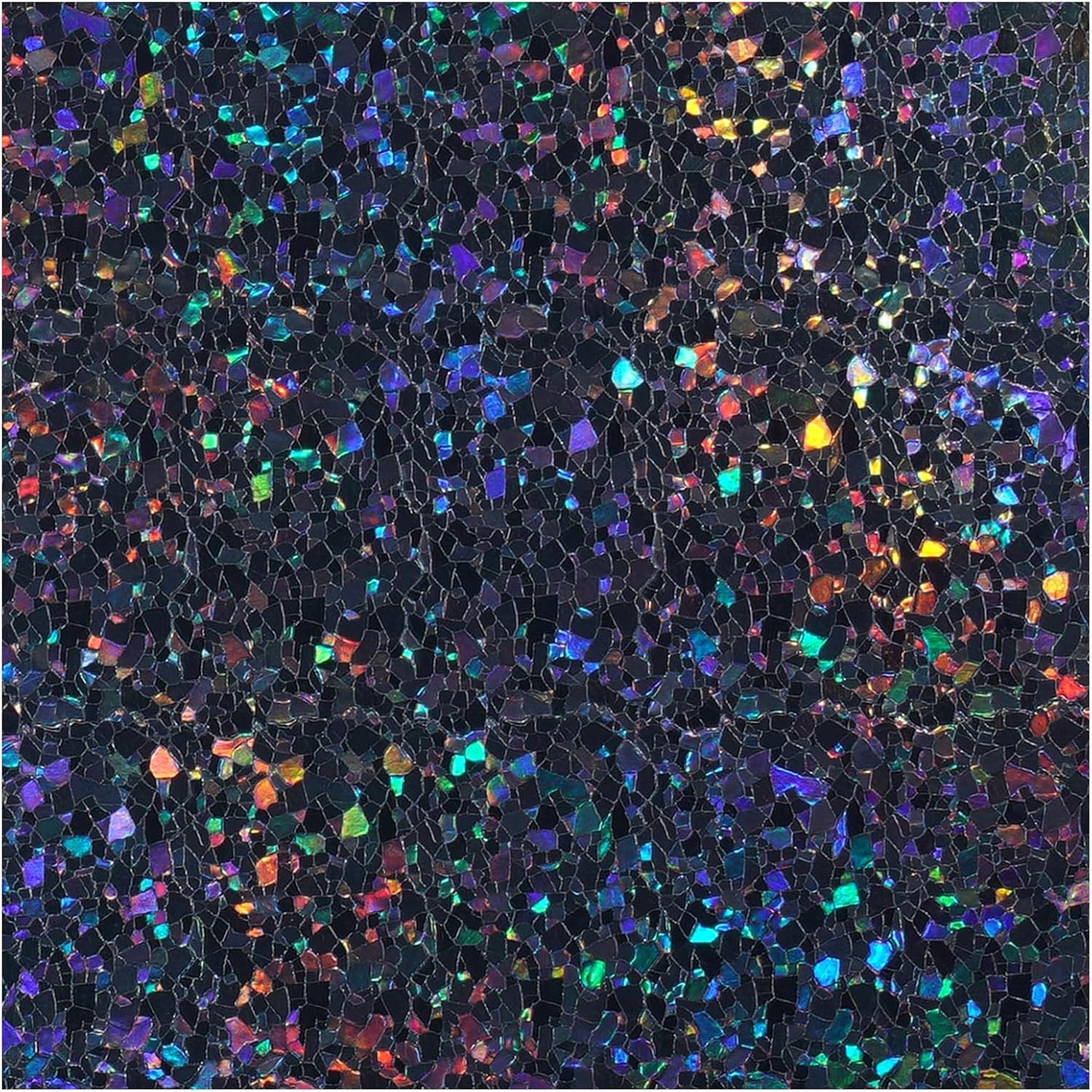 rabbitgoo Blackout Rainbow Window Privacy Film Decorative Stained Glass Diamond Pattern Window Sticker with Iridescent Tint Non-Adhesive Static Cling for Home Office Bathroom, 17.5 x78.7 inch, Black