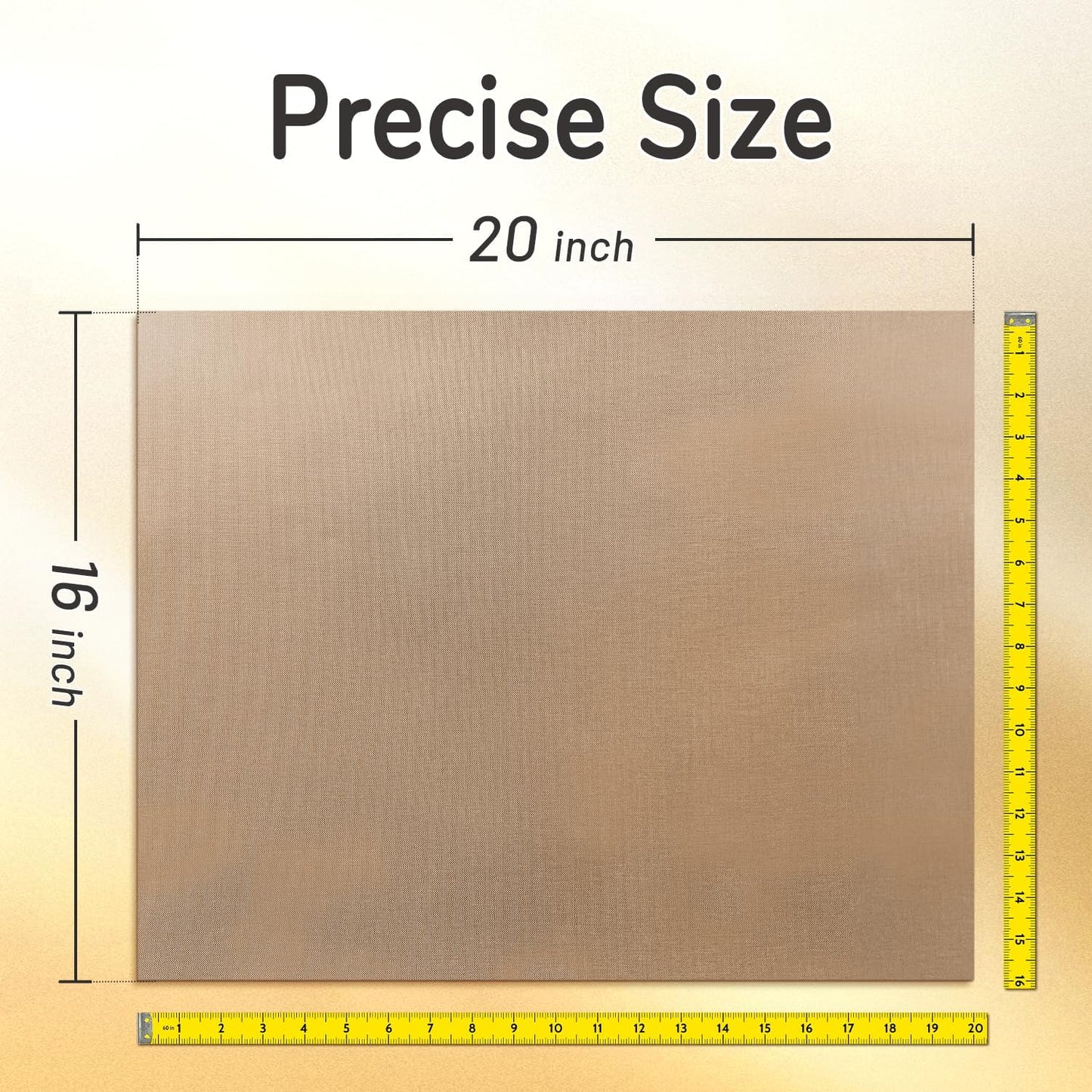 TransOurDream 4 Pack PTFE Teflon Sheets Size L16 x 20" for Auto Heat Press Heat Transfer Paper and Sublimation Paper Reusable Heat Resistant Non stick