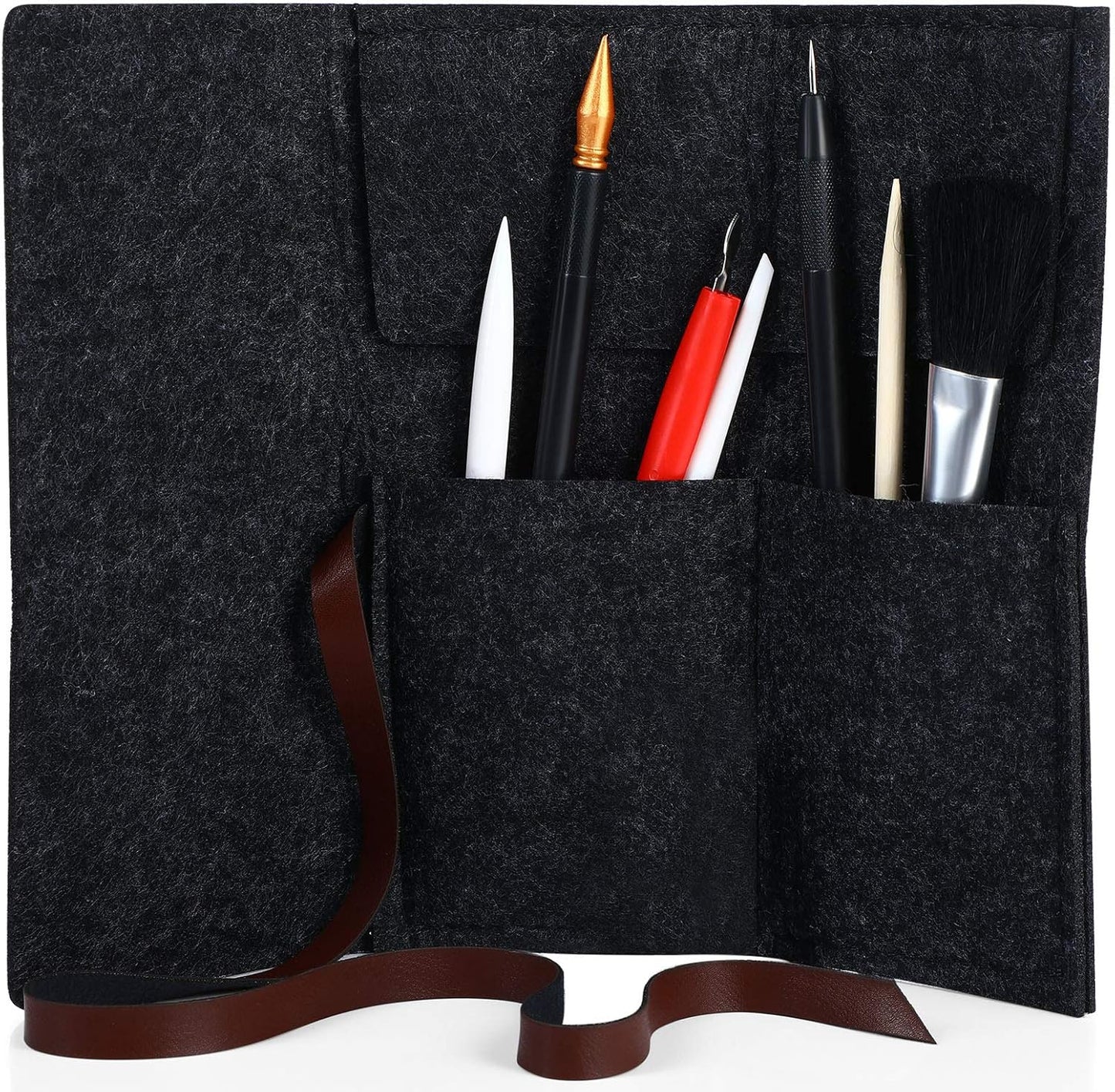 Scratch Painting Art Tool, 9 Pieces Scratching Drawing Tool Set, Including Artist Glove, Tool Bag, Scratch Coloring Pens, Plastic and Wooden Stylus, Scraper, Clean Brush