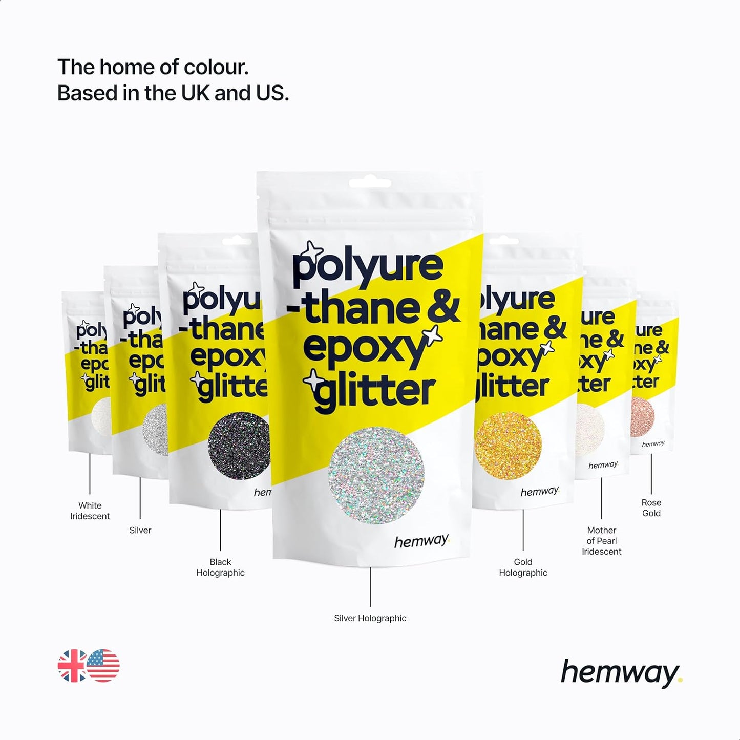 Hemway Polyurethane & Epoxy Resin Glitter for Arts, Crafts, Tumblers, Flooring, Woodwork, Decorating and Resin Projects 100g - Sapphire Blue Holographic
