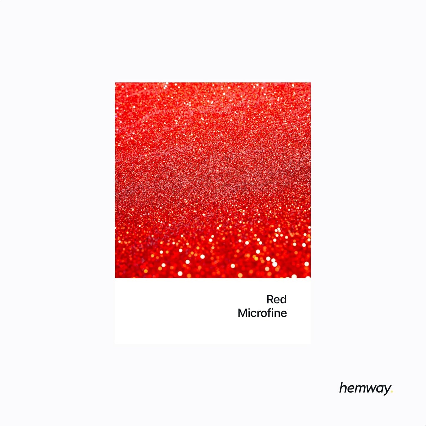 Hemway Polyurethane & Epoxy Resin Glitter 100g / 3.5oz Metallic Crystal Flake Additive for Flooring Jewelry Tumblers Glass Pigment - Microfine (1/256" 0.004" 0.1mm) - Red