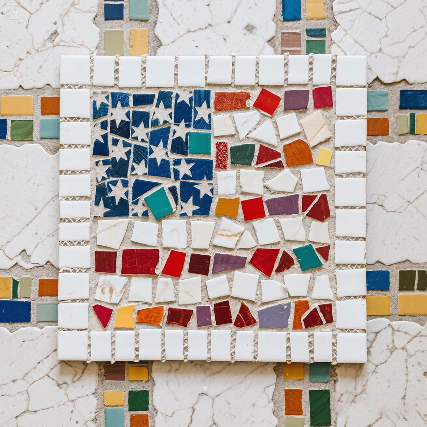 10 Sheets 12'' x 12'' Mosaic Mesh for Mounted Tile Fiberglass Mesh Backing, (Non Sticky)