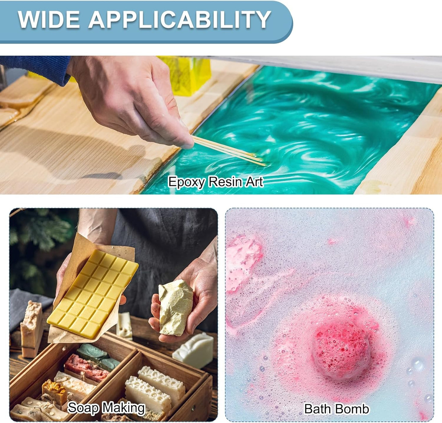 uxcell 10g/0.35oz Cosmetic Grade Mica Powder, 600 Mesh Mica Powder Natural Resin Epoxy Pigment Powders for Casting Resin, Candle Dye, DIY Nail Polish and Lip Gloss, Light Gray