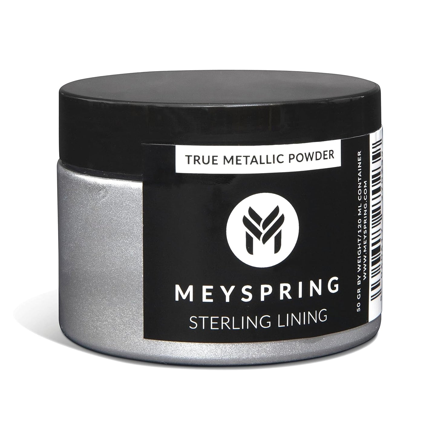 MEYSPRING Sterling Lining - True Metallic Pigment for Epoxy, Casting & UV Resin - Silver Metallic Pigment Powder for Resin Art & Makeup