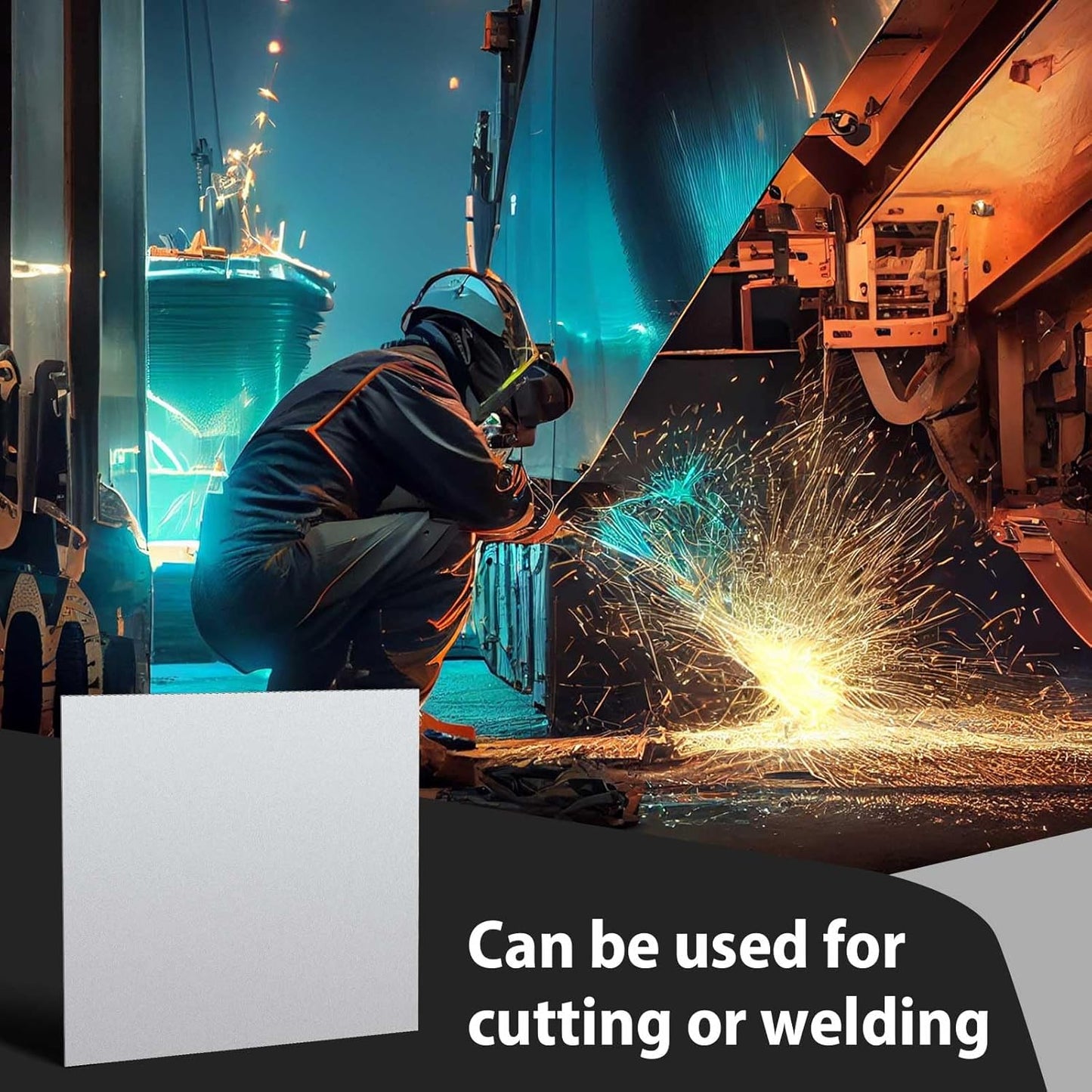 Hicarer 2 Pcs Mild Steel Sheet Cold Rolled 18 Gauge Metal Plate Weldable Metal Sheets for Professional Industrial DIY Use, Clean Surface Easy to Weld (6'' X 6'')