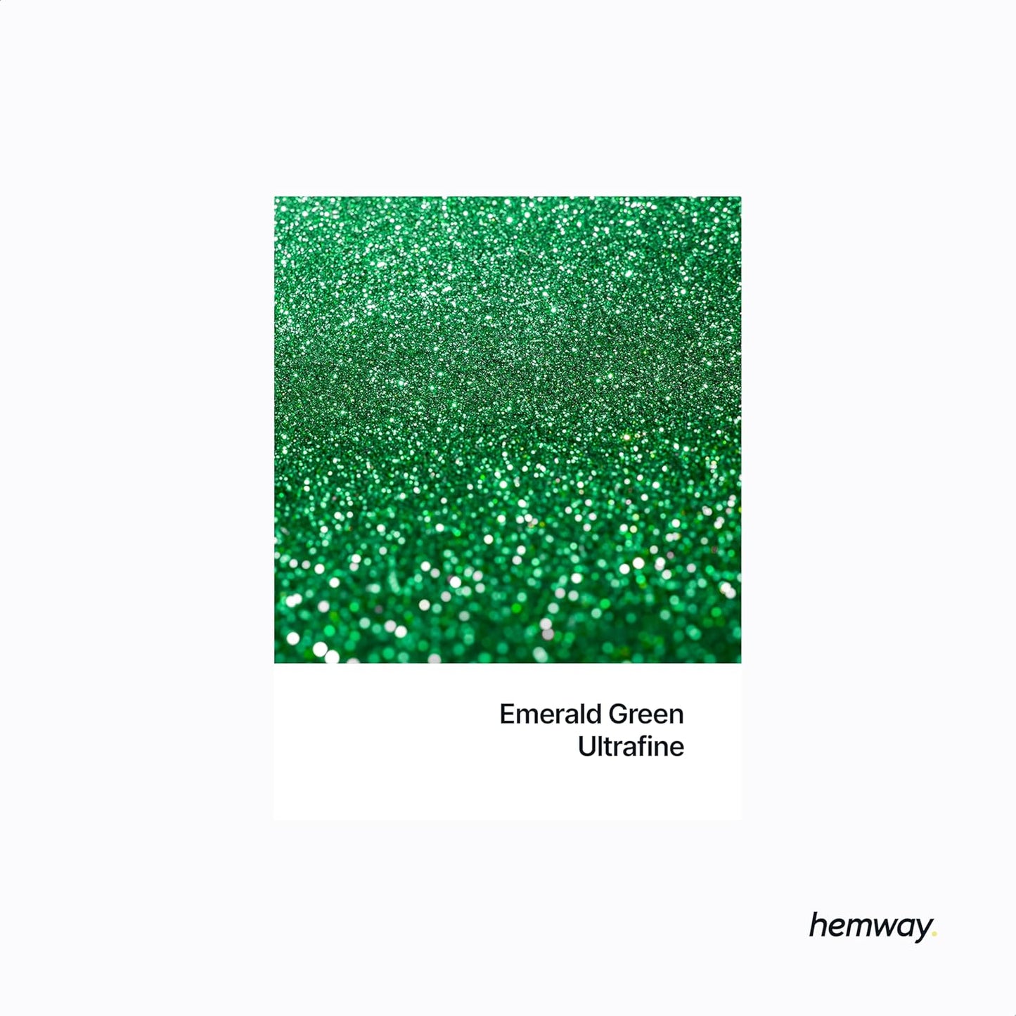 Hemway Polyurethane & Epoxy Resin Glitter for Arts, Crafts, Tumblers, Flooring, Woodwork, Decorating and Resin Projects 100g - Emerald Green