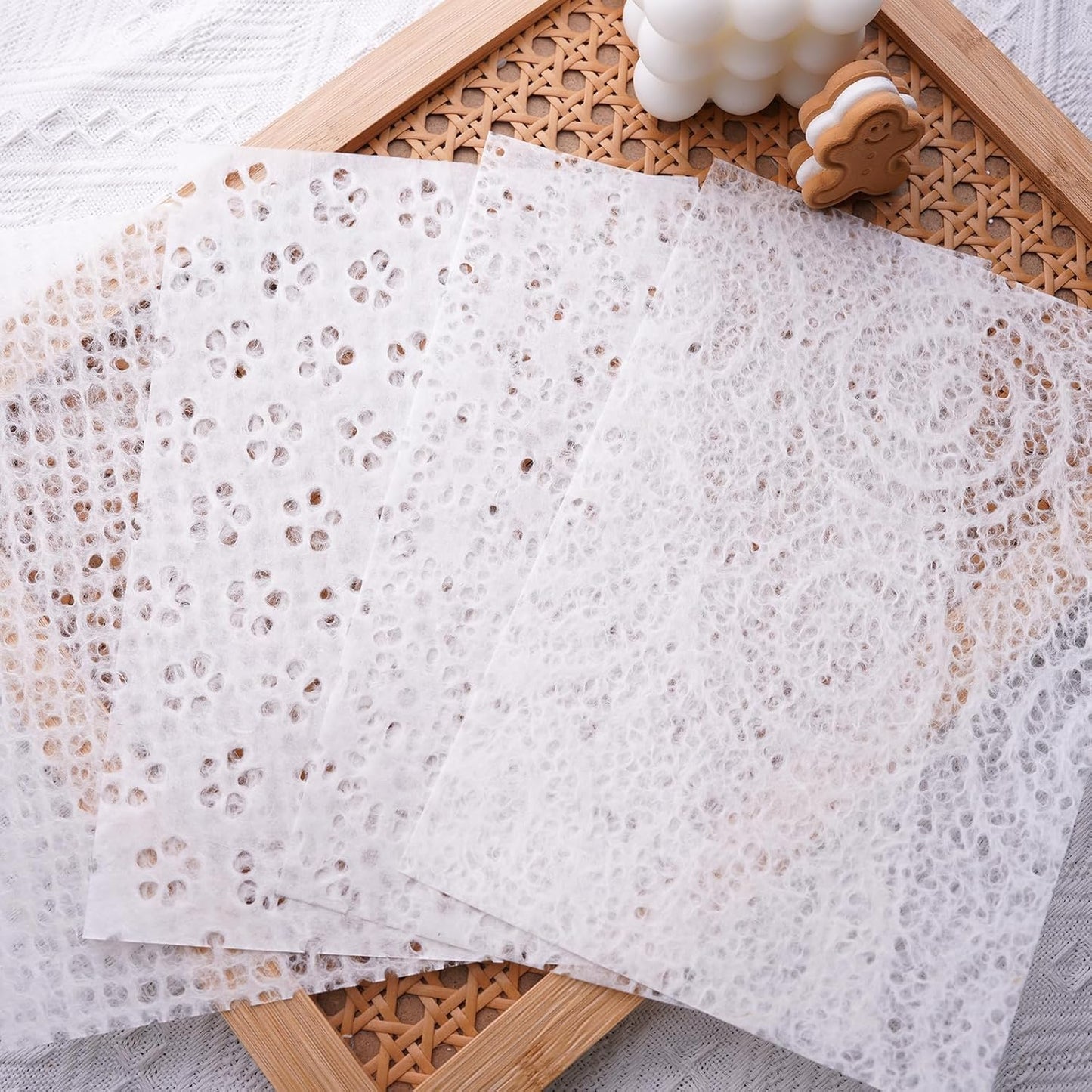 Assorted A5 Pastel Rakusui Paper Set 20Pcs Premium Washi Mulberry Papers for Arts Crafts Card Making Scrapbooking Junk Journal Journaling DIY