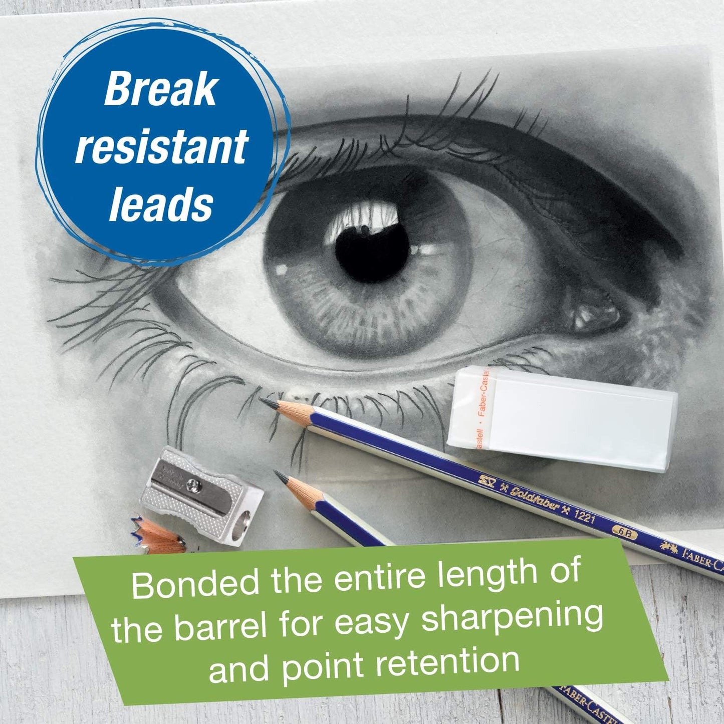 Faber-Castell Goldfaber Sketching Pencil Set - School Pack, Set of 144