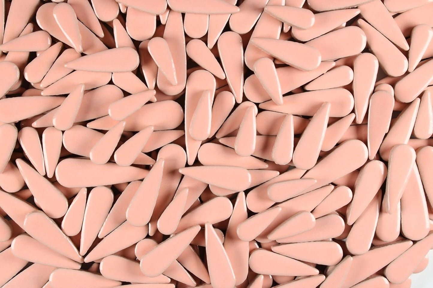 200g Petal Droplet Shaped Ceramic Mosaic Tiles for Crafts, Vibrant Colors, Ceramic Tiles for Mosaic Making Kits, DIY Arts and Crafts (Pink)