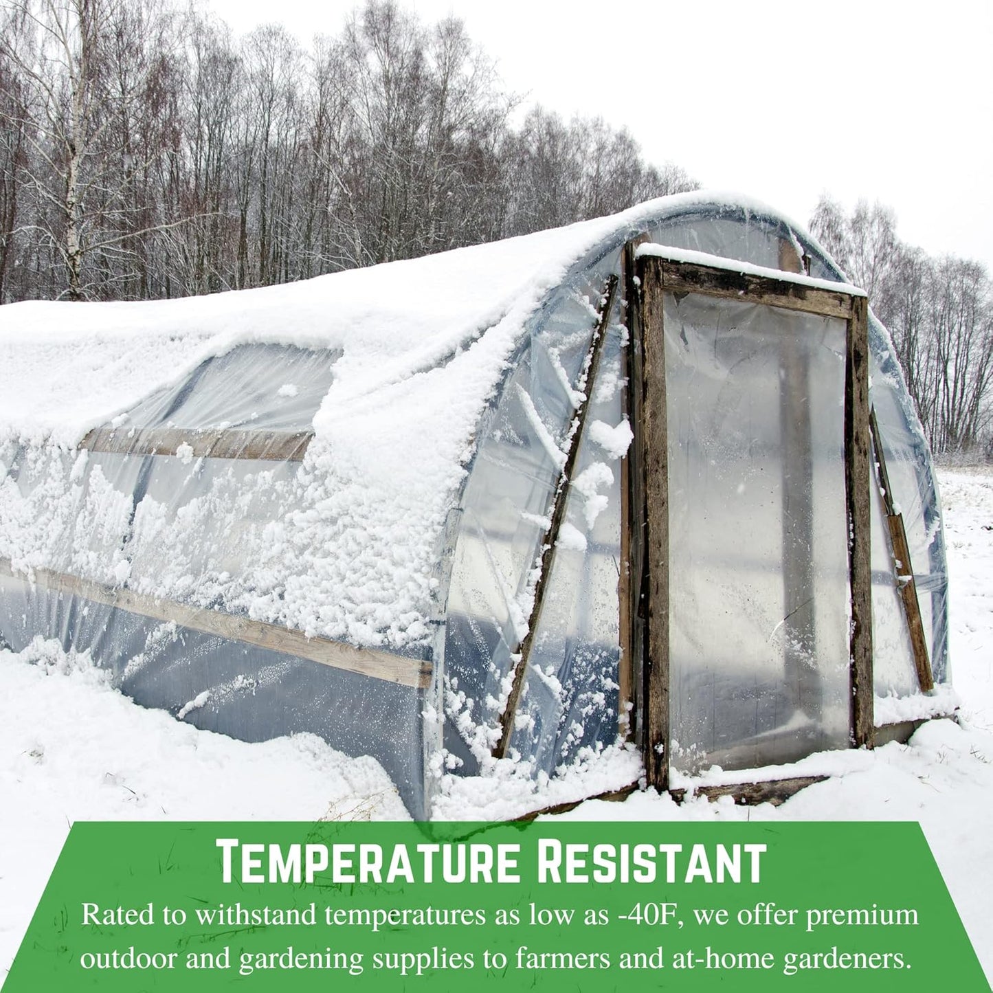 Farm Plastic Supply - Clear Vinyl Sheeting - 15 Mil - (4'6" x 125') - Vinyl Plastic Sheeting, Clear Vinyl Sheet for Storm Windows, Covering, Protection, Tablecloth Protector