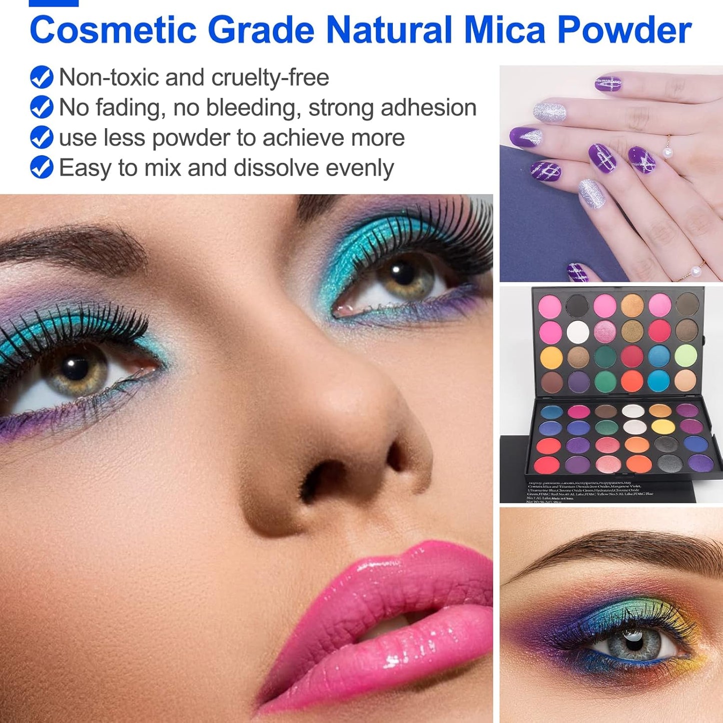 Mica Powder,7.05OZ（200g）,Glitter Merck Green Gold Mica Powder Pigment for Epoxy Resin，Lip Gloss，Car Paint，Dye，Soap Making，Nail Polish,Epoxy Resin,Candle Making,Bath Bombs